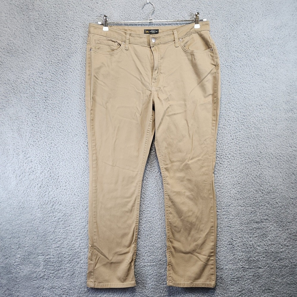 Lee Regular Fit Straight Leg Mid Rise‎ Jeans Womens 16 Short (Fits 35x28) Casual